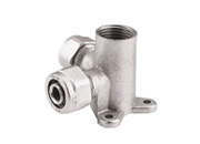 Nut type plastic fittings
